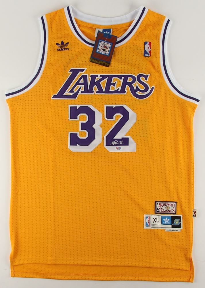 magic johnson lakers shirt
