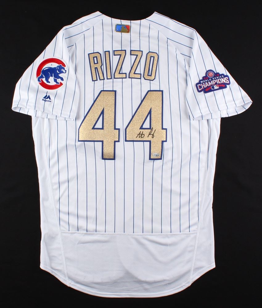 Anthony Rizzo Signed Cubs Authentic Majestic 2016 World Series
