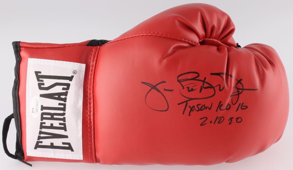 buster douglas signed glove