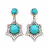 Image 1 : STERLING SILVER TURQUOISE DROP EARRING