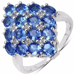 STERLING SILVER TANZANITE RING