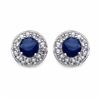 Image 1 : STERLING SILVER SAPPHIRE EARRINGS