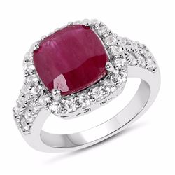 STERLING SILVER RUBY RING