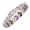 Image 2 : STERLING SILVER MULTI STONE BRACELET