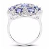 Image 2 : STERLING SILVER TANZANITE RING