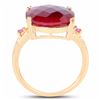 Image 2 : STERLING SILVER CHECKER BOARD RUBY RING