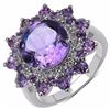 Image 1 : STERLING SILVER AFRICAN AMETHYST RING