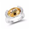 Image 1 : STERLING SILVER CITRINE RING