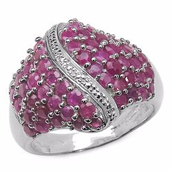 STERLING SILVER RUBY RING