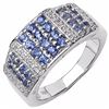 Image 1 : STERLING SILVER AND TANZANITE RING