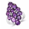 Image 1 : STERLING SILVER AFRICAN AMETHYST RING