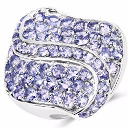 STERLING SILVER TANZANITE RING