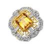 Image 1 : STERLING SILVER GOLDEN CITRINE RING