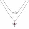 Image 2 : STERLING SILVER INDIAN RUBY CROSS PENDANT