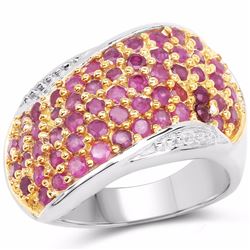 STERLING SILVER RUBY RING