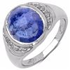 Image 1 : STERLING SILVER ROSE CUT TANZANITE RING
