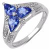 Image 1 : STERLING SILVER TANZANITE RING