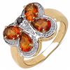Image 1 : STERLING SILVER MADEIRA CITRINE RING