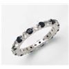 Image 1 : STERLING SILVER BLUE SAPPHIRE RING