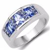 Image 1 : STERLING SILVER TANZANITER RING