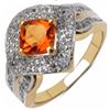 Image 1 : STERLING SILVER MADEIRRA CITRINE RING