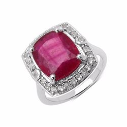 STERLING SILVER RUBY RING