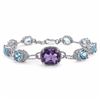 Image 1 : STERLING SILVER BRAZIL AMETHYST BRACELET
