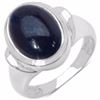 Image 1 : STERLING SILVER BLUE CABOCHON RING