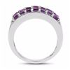 Image 2 : STERLING SILVER AMETHYST BAGUETTE RING