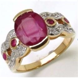 STERLING SILVER RUBY RING