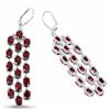 Image 2 : STERLING SILVER GARNET WATERFALL EARRING