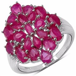 STERLING SILVER THAI RUBY RING