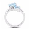 Image 2 : STERLING SILVER BLUE TOPAZ RING