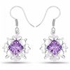 Image 1 : STERLING SILVER BRAZILIAN AMETHYST EARRING