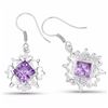 Image 2 : STERLING SILVER BRAZILIAN AMETHYST EARRING