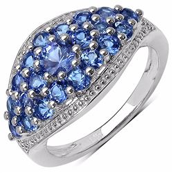 STERLING SILVER TANZANITE RING