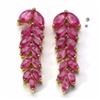 Image 1 : STERLING SILVER RUBY CASCADE EARRING