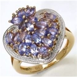 STERLING SILVER TANZNAITE  RING