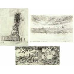 Branson Stevenson - 3 Etchings