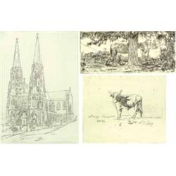 Branson Stevenson - 3 Etchings