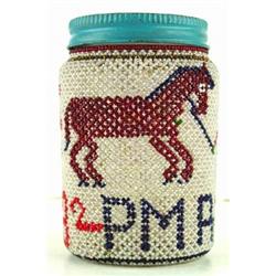 Plateau Indian Beaded Bottle