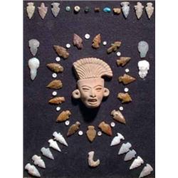 42 Arrowheads With Myan Clay Mold