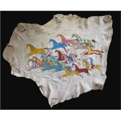 Plains Indian Painted Hide