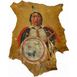Painted Hide - Buckskin Charlie