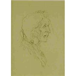 Olaf Wieghorst - Pencil Sketch