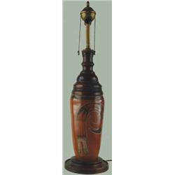 Hopi Vase Converted To A Lamp