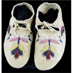Santee Sioux Beaded Moccasins
