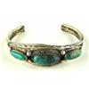 Image 3 : Navajo Silver & Turquoise Bracelets