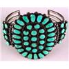 Image 1 : Silver & Turquoise Needlepoint Bracelet