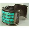 Image 2 : Zuni Indian Inlaid Turquoise Watchband